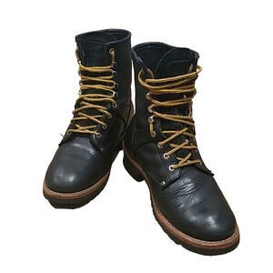 AdTEC MEN'S 9" LOGGER BLACK 1439 Genuine Leather Work Boot  size 11